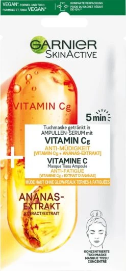 Garnier SkinActive Ampul Sheet Mask Met Ananas & Vitamine C Serum - 5 Stuks -Verzorgingsvoordeel Huis 560x1200 3
