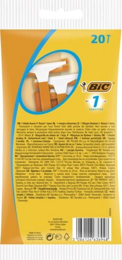 BIC 1 Sensitive Wegwerp Scheermesjes Pak Van 20 Stuks -Verzorgingsvoordeel Huis 567x1200 2