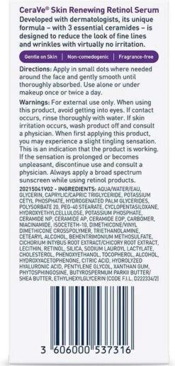 CeraVe Anti Aging Retinol Serum - Helpt Fijne Lijntjes En Rimpels Te Verminderen -Verzorgingsvoordeel Huis 573x1200