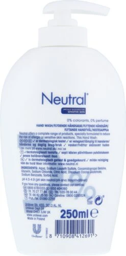 Neutral Vloeibare Handzeep Parfumvrij - 6 X 250 Ml - Voordeelverpakking -Verzorgingsvoordeel Huis 591x1200 4