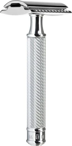 Muhle Double Edge Safety Razor Klassiek Scheermes - Chroom - Dichte Kam