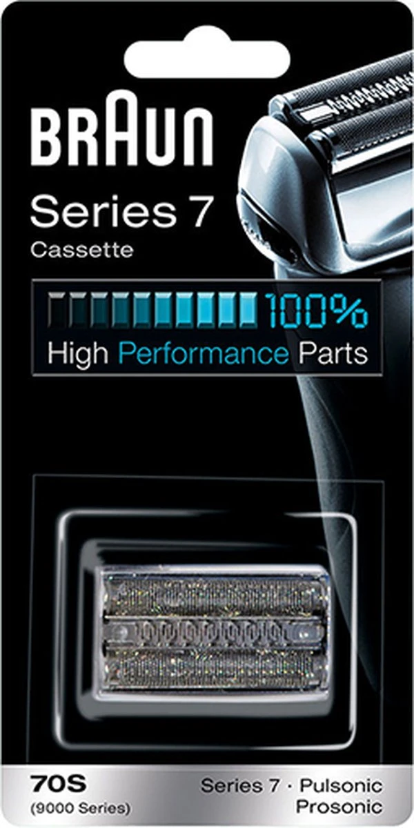 Braun Series 7 70S Cassette Zilver - Vervangend Scheerblad 1 Braun Series 7 70S Cassette Zilver - Vervangend Scheerblad