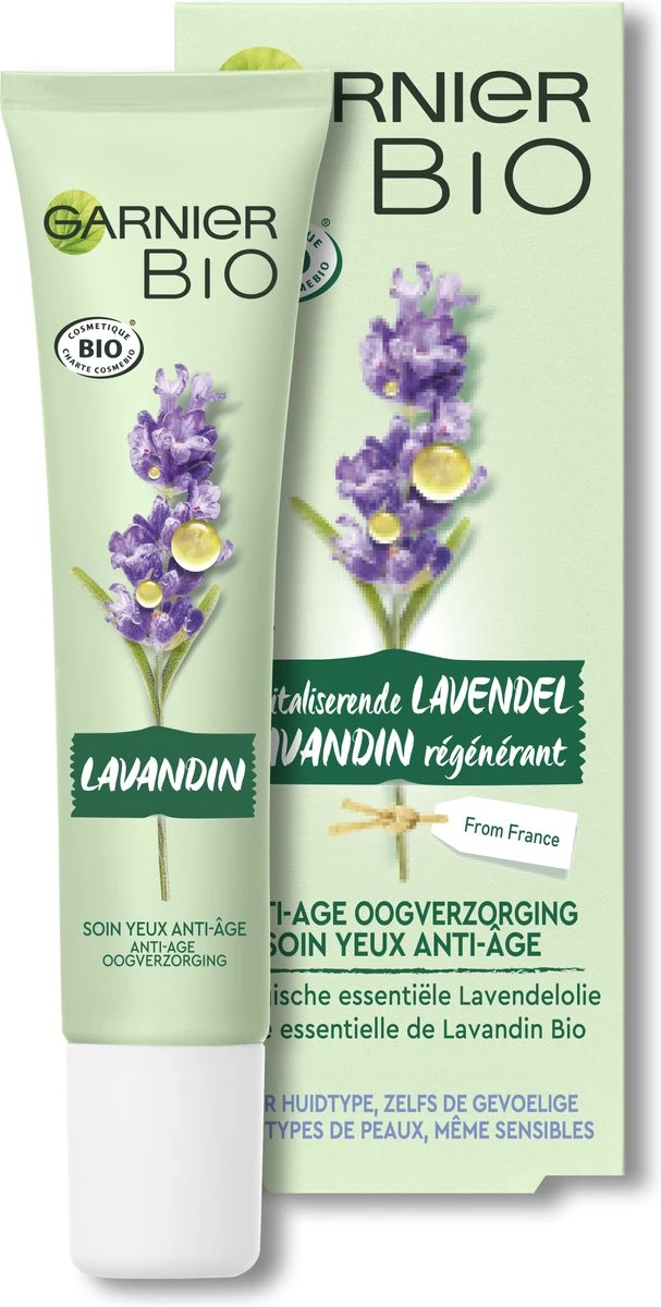 Garnier Bio Anti-age Oogcrème - 15 Ml - Alle Huidtypes - Revitaliserende Lavendel 4 Garnier Bio Anti-age Oogcrème - 15 Ml - Alle Huidtypes - Revitaliserende Lavendel - Afbeelding 4