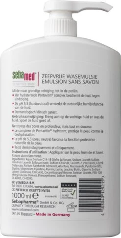 Sebamed Douchegel - Douchemiddel - Zeepdispenser - 1 Liter -Verzorgingsvoordeel Huis 612x1200 1