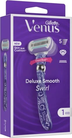 Gillette Venus Deluxe Smooth Swirl - Voor Een Extra Gladde Scheerbeurt - 1 Handvat - 1 Navulmesje -Verzorgingsvoordeel Huis 626x1200 5