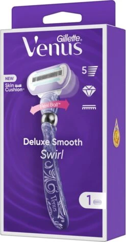 Gillette Venus Deluxe Smooth Swirl - Voor Een Extra Gladde Scheerbeurt - 1 Handvat - 1 Navulmesje -Verzorgingsvoordeel Huis 628x1200 4