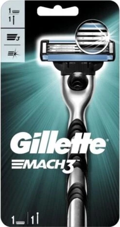 Gillette® Gillette - Mach3 - Scheersysteem - 1 Handvat - 1 Scheermesje Voor Mannen