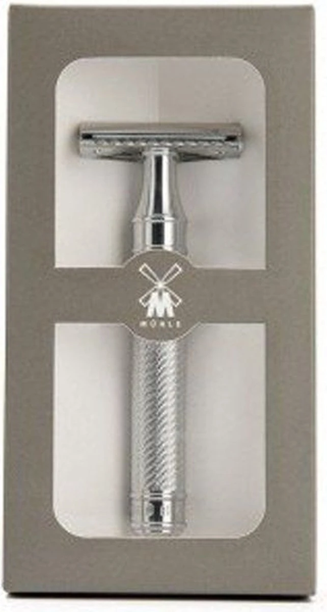 Muhle Double Edge Safety Razor Klassiek Scheermes - Chroom - Dichte Kam 9 Muhle Double Edge Safety Razor Klassiek Scheermes - Chroom - Dichte Kam - Afbeelding 9