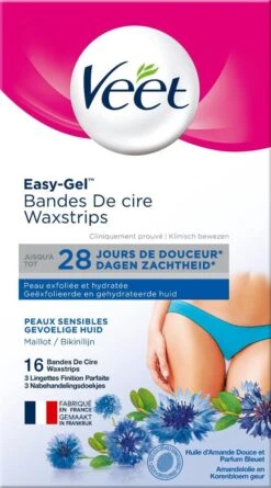 Veet - Easy-Gel Wax - Ontharingsstrips - Bikinilijn - Gevoelige Huid - 2 X 16 Stuks -Verzorgingsvoordeel Huis 666x1200 2