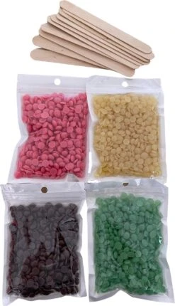Wax Apparaat | Hars Set | Wax Apparaat | Ontharen | Ontharingsset | Incl. 4 X 100 Gram Waxing Beans En 10 Spatels | Incl. Gratis Wax Tutorial | Bedazzle Beauty | Zwart -Verzorgingsvoordeel Huis 690x1200 1