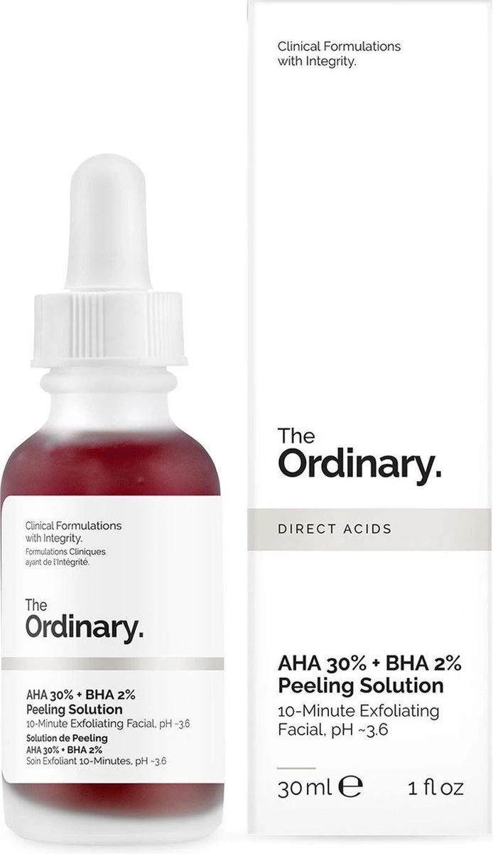 The Ordinary Exfoliant Peeling AHA 30% - BHA 2% - Vitamine B5 - Serum - 30 Ml 15 The Ordinary Exfoliant Peeling AHA 30% - BHA 2% - Vitamine B5 - Serum - 30 Ml - Afbeelding 15