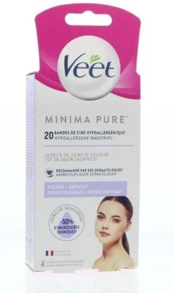 Veet Ontharingsstrips - Gezicht - Hypoallergene Minima - 20 Stuks -Verzorgingsvoordeel Huis 710x1200