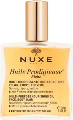 Nuxe Huile Prodigieuse Riche Dry Oil Droogolie - 100 Ml 28 Nuxe Huile Prodigieuse Riche Dry Oil Droogolie - 100 Ml -Verzorgingsvoordeel Huis 731x1200