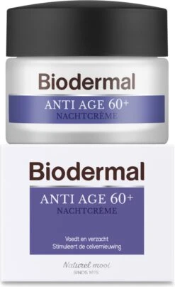 Biodermal Anti Age Nachtcrème 60+ - Nachtcrème Met Niacinamide & Sheaboter - Voedt En Hydrateert Intensief - Nachtcreme Anti Rimpel Voor Vrouwen - 50ml -Verzorgingsvoordeel Huis 733x1200 7
