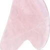 Merkloos Premium Roze Kwarts GuaSha Tool | 100% Echte Rose Quartz | Jade Steen Gezichtstool