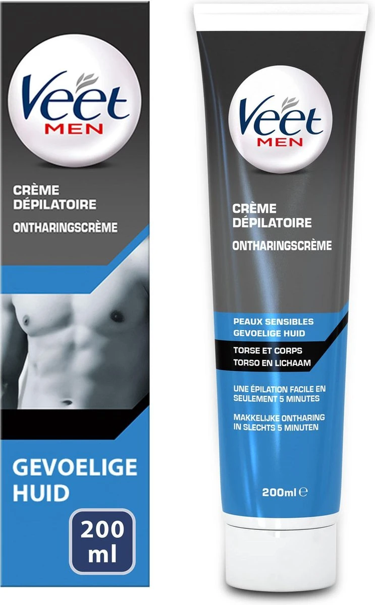 Veet - Men - Ontharingscrème - Gevoelige Huid - 2 X 200 Ml 18 Veet - Men - Ontharingscrème - Gevoelige Huid - 2 X 200 Ml - Afbeelding 18