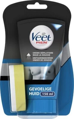 Veet Men Ontharingscrème - Gevoelige Huid - In Douche - 2 X 150 Ml -Verzorgingsvoordeel Huis 747x1200