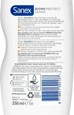 Sanex BiomeProtect Dermo Sensitive Douchegel - 6 X 250ml - Voordeelverpakking -Verzorgingsvoordeel Huis 781x1200 2