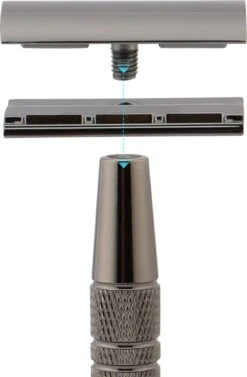 Safety Razor Scheermes + 20 Scheermesjes - Aluminium - Antraciet - Double Blade 10 Safety Razor Scheermes + 20 Scheermesjes - Aluminium - Antraciet - Double Blade -Verzorgingsvoordeel Huis 786x1200 7