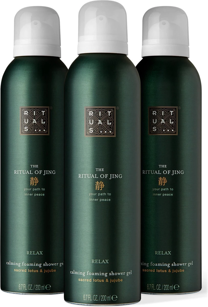 RITUALS The Ritual Of Jing Shower Foam Value Pack (3 Stuks) 1 RITUALS The Ritual Of Jing Shower Foam Value Pack (3 Stuks)