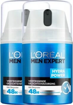 L'Oréal Paris Men Expert Hydra Power Dagcrème 2 X 50 Ml - Voordeelverpakking -Verzorgingsvoordeel Huis 842x1200 1