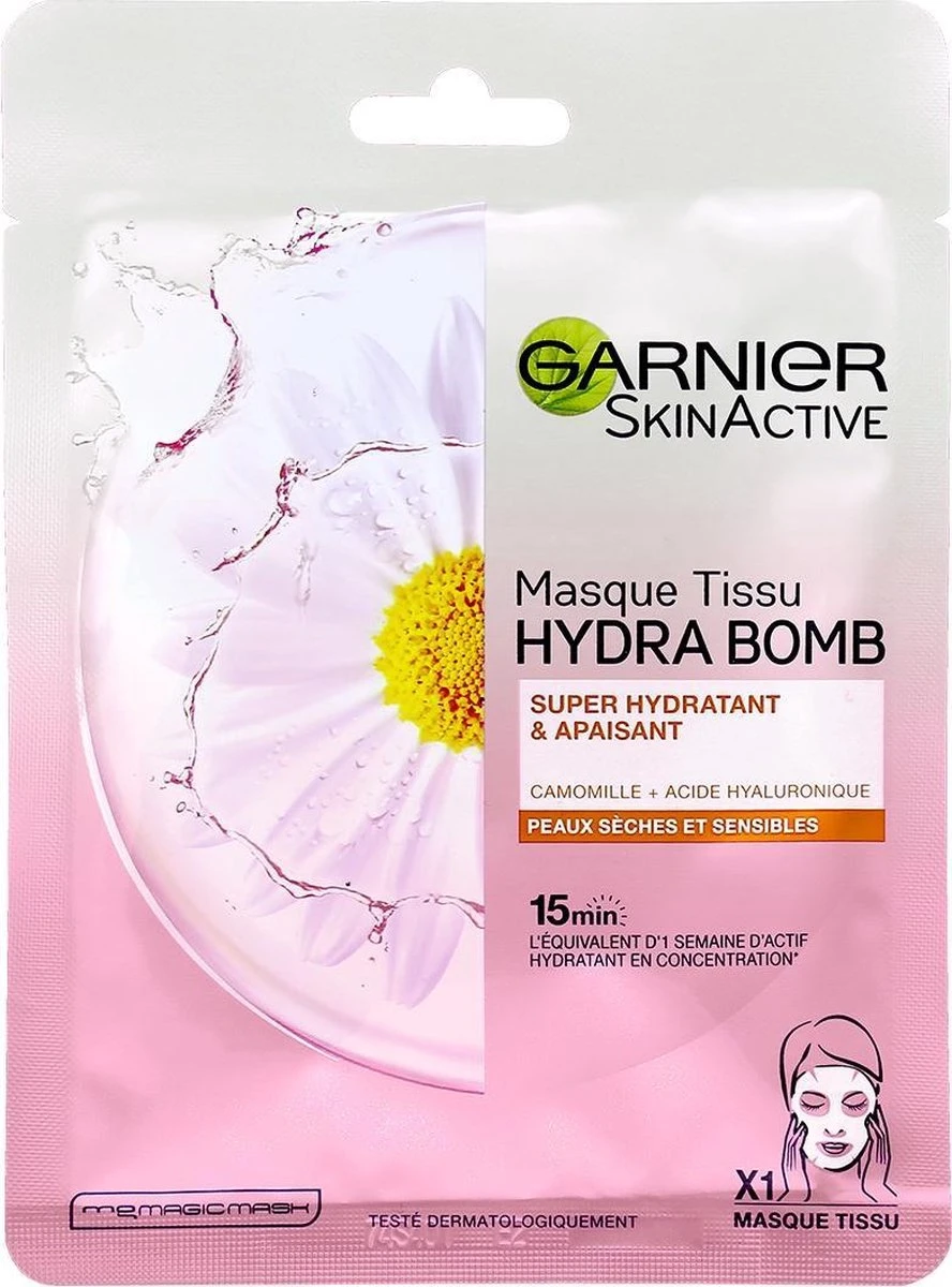 Garnier SkinActive Tissue Gezichtsmasker Hydraterend & Kalmerend - 1 Stuks 11 Garnier SkinActive Tissue Gezichtsmasker Hydraterend & Kalmerend - 1 Stuks - Afbeelding 11