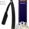 Bolano® Premium Shavette Open Scheermes Black Wood + 50 Single Edge Scheermesjes - Klassiek Barbiersmes Straight Razor Voor Mannen - Cut Throat Razor Nekmes - Klassiek Klap Scheermes - Safety Razor Feather Mes