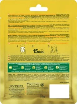 Garnier SkinActive Sheet Mask Vitamine C* Gezichtsmasker - 5 Stuks Voordeelverpakking 9 Garnier SkinActive Sheet Mask Vitamine C* Gezichtsmasker - 5 Stuks Voordeelverpakking -Verzorgingsvoordeel Huis 891x1200 5
