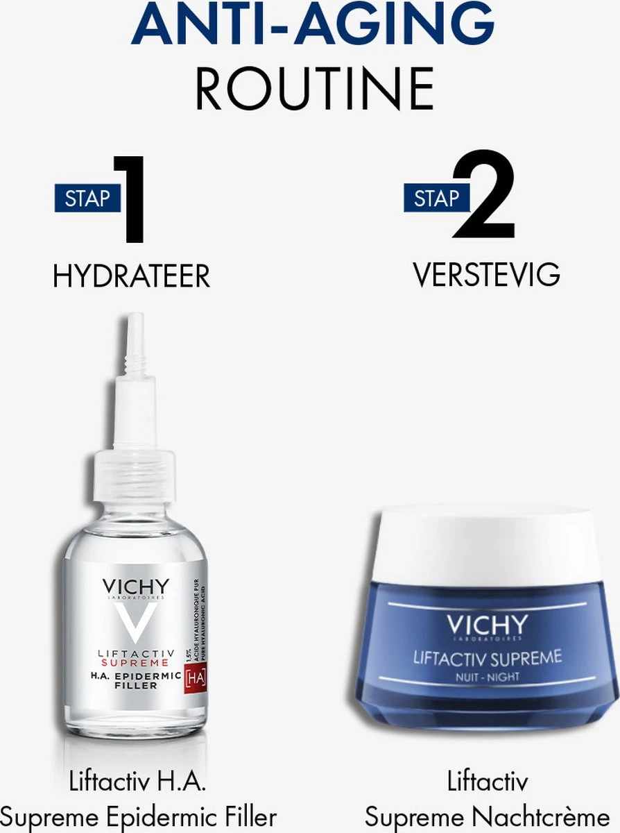 Vichy Liftactiv Supreme Nachtcrème - 50ml - Hydraterende Nachtcreme Tegen Rimpels 8 Vichy Liftactiv Supreme Nachtcrème - 50ml - Hydraterende Nachtcreme Tegen Rimpels - Afbeelding 8