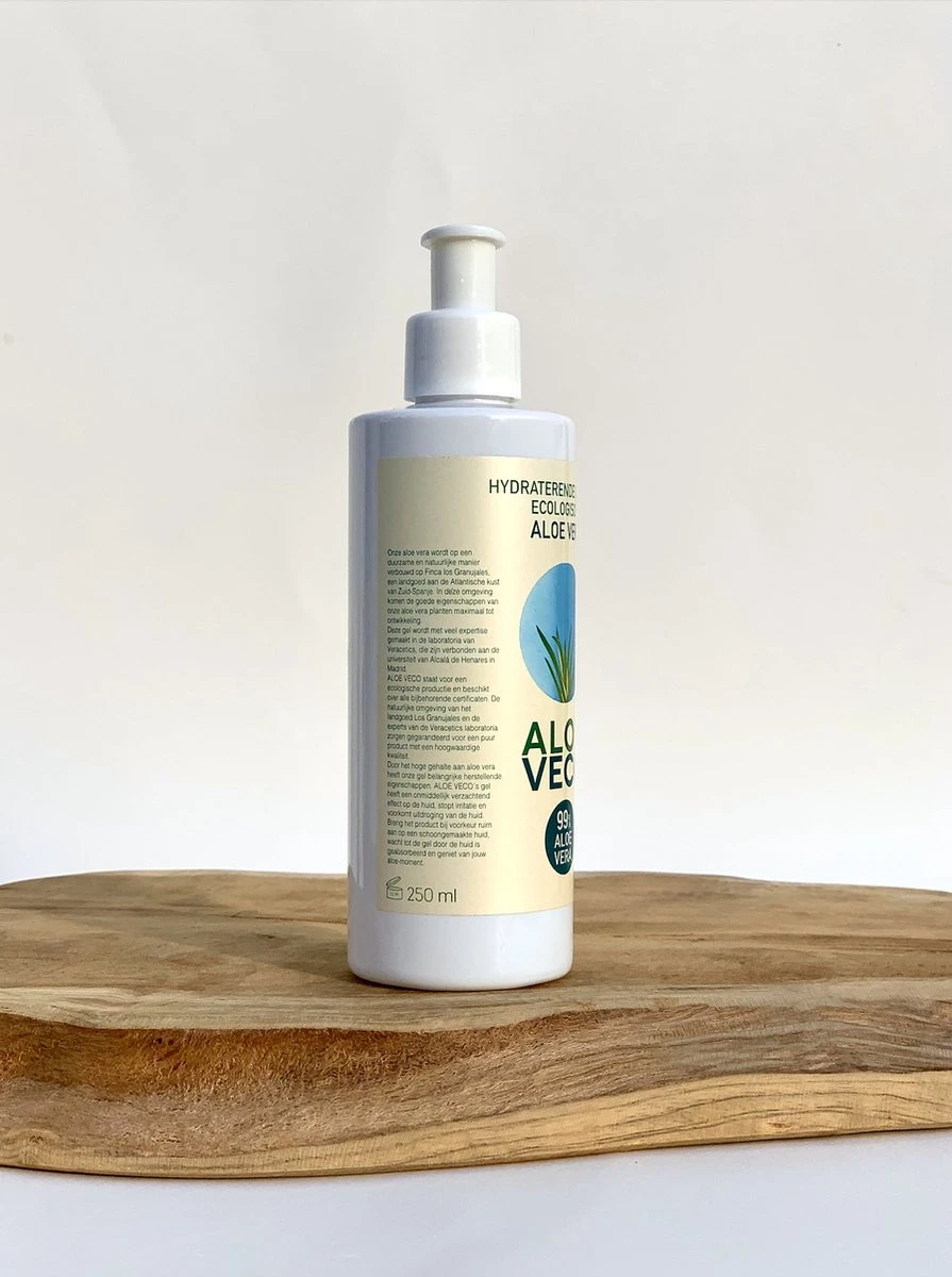 Aloeveco - Hydraterende Gel Van Aloe Vera - Genezende Huidverzorging - 99% Puur - Organic - 250 Ml 2 Aloeveco - Hydraterende Gel Van Aloe Vera - Genezende Huidverzorging - 99% Puur - Organic - 250 Ml - Afbeelding 2
