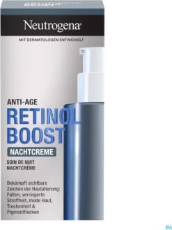 Neutrogena Retinol Boost Night Cream (50ml), Snel Intrekkende Anti-veroudering Gezichtsverzorgingscrème Met Retinol, Mirtebladextract & Hyaluronzuur, Gezichtscrème Voor Een Jonger En Gezond Uitziende Huid -Verzorgingsvoordeel Huis 898x1200 2