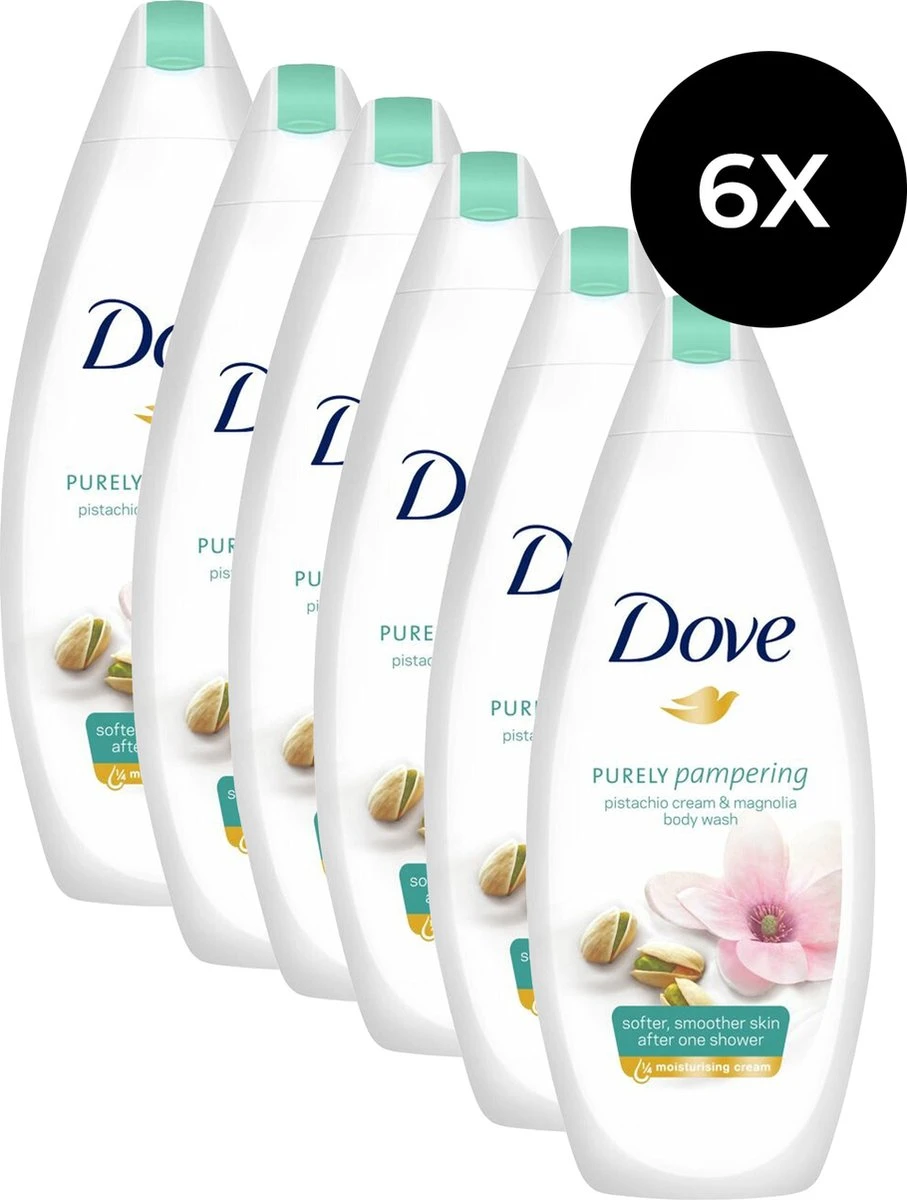Dove Pistache & Magnolia Douchegel - 6 X 250ml - Voordeelverpakking 1 Dove Pistache & Magnolia Douchegel - 6 X 250ml - Voordeelverpakking