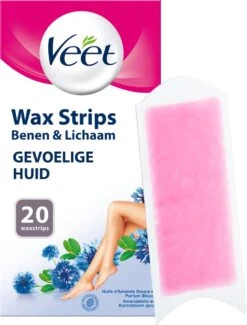 Veet - Ontharingsstrips - Benen & Lichaam - Gevoelige Huid - Easy-Gelwax - 20 Stuks -Verzorgingsvoordeel Huis 912x1200
