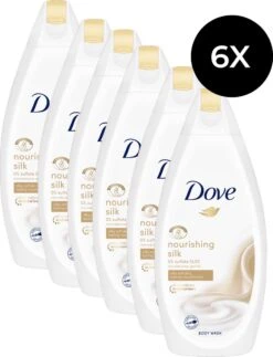 Dove Silk Douchegel - 6 X 500ml - Voordeelverpakking -Verzorgingsvoordeel Huis 919x1200