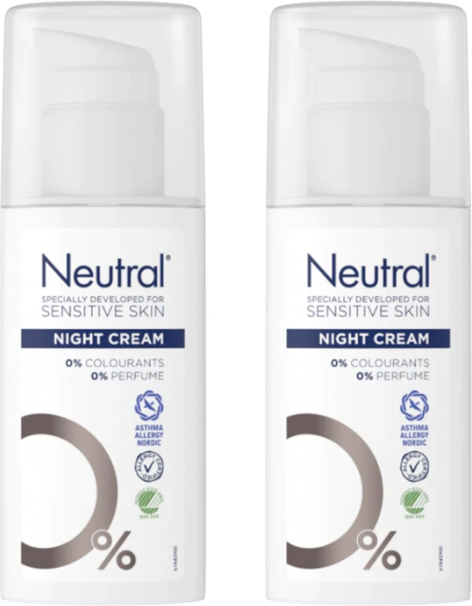 Neutral Nachtcreme - Voordeelverpakking 2 X 50 Ml 1 Neutral Nachtcreme - Voordeelverpakking 2 X 50 Ml