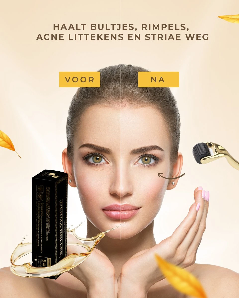 Dermaroller – 540 Micro Naalden – 0.5 MM Needle – Huidverjonging – Huidverzorging – Littekens – Striea – Steriel Verpakt 5 Dermaroller – 540 Micro Naalden – 0.5 MM Needle – Huidverjonging – Huidverzorging – Littekens – Striea – Steriel Verpakt - Afbeelding 5