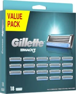 Gillette® Gillette Mach3 Navulmesjes - 18 Stuks -Verzorgingsvoordeel Huis 971x1200