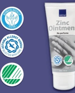 ABENA Zinkzalf Ongeparfumeerd - 20% Zinkoxide - Kalmeert De Huid - Antiseptisch - Parfumvrij En Kleurstofvrij - 1x 100ml -Verzorgingsvoordeel Huis 975x1200 1